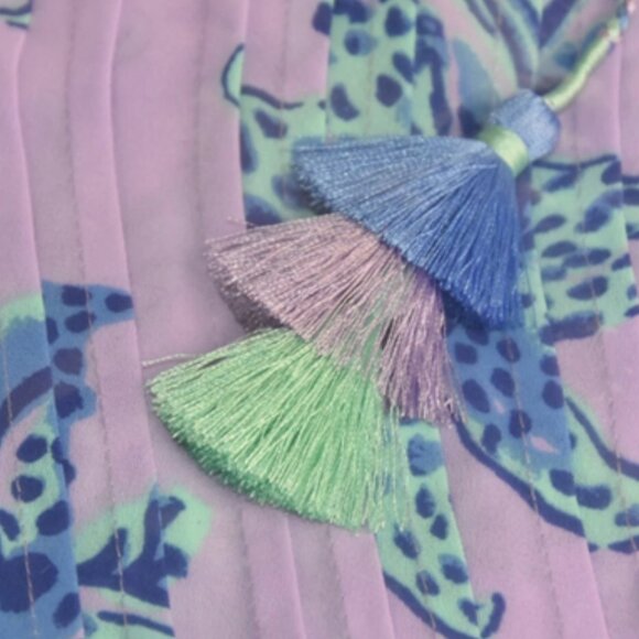 Lilly Pulitzer Size XL MARILINA TUNIC TOP Light Lilac Verbena Jungle Path - Picture 3 of 4